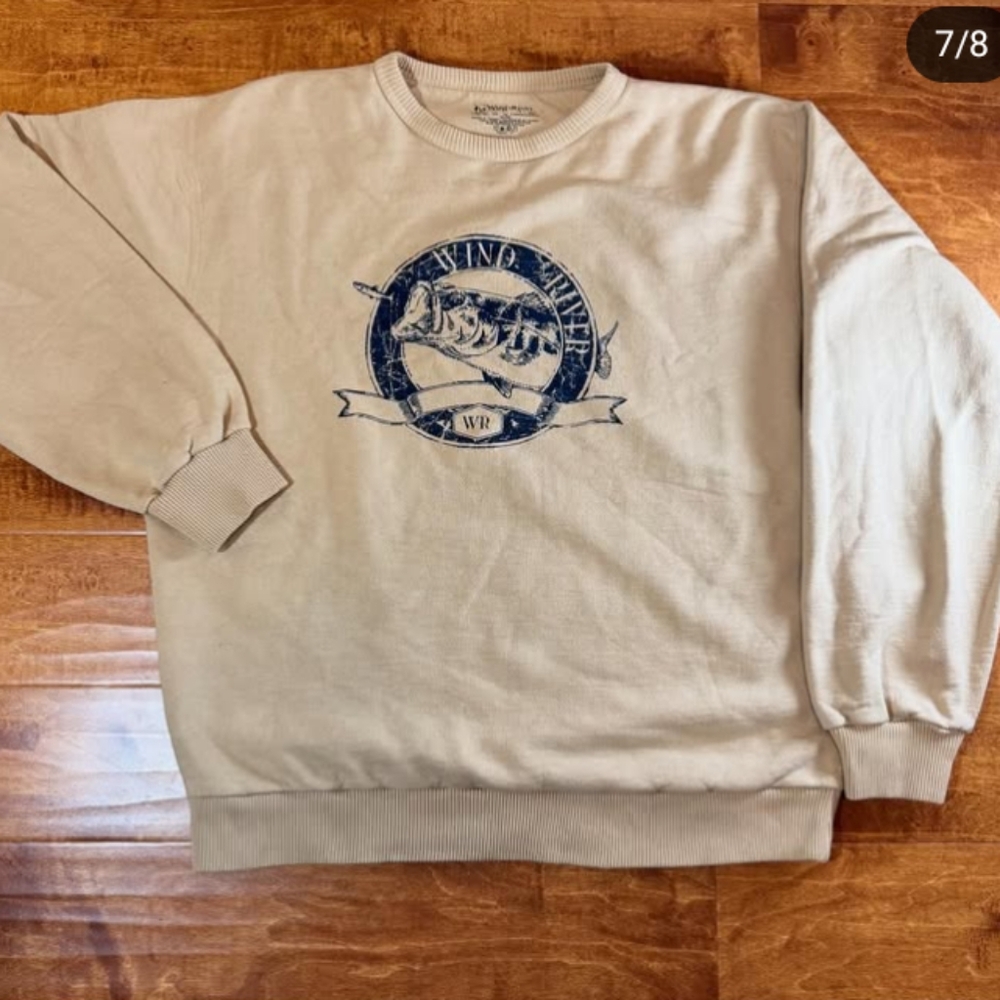 Beige Wind River Crewneck